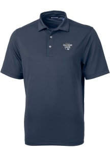 Cutter and Buck Mens Navy Blue 2023 MLB All Star Game Virtue Eco Pique Short Sleeve Polo