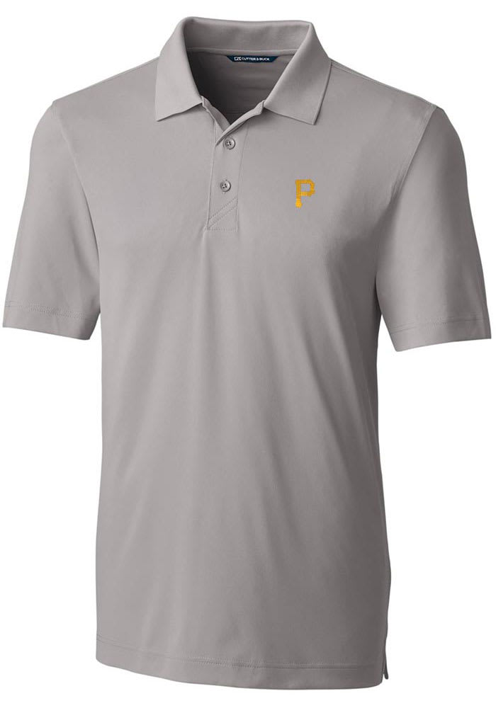 Men's Cutter & Buck White Pittsburgh Pirates Prospect Textured Stretch Polo  