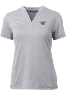 Cutter and Buck Womens Grey 2023 MLB All Star Game Forge Short Sleeve T-Shirt