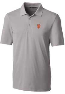Cutter and Buck San Francisco Giants Mens Grey Forge Stretch Short Sleeve Polo