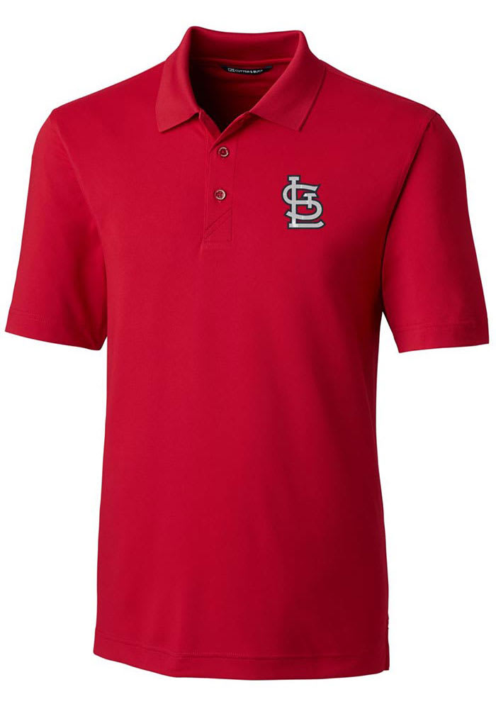 St. Louis Cardinals Cutter & Buck Forge Pencil Stripe Stretch Mens