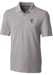 Cutter and Buck Texas Rangers Mens Grey Forge Stretch Short Sleeve Polo
