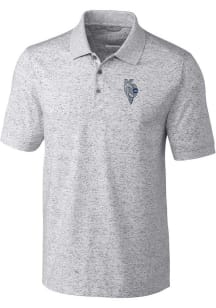 Cutter and Buck Kansas City Royals Mens Grey City Connect Space Dye Big and Tall Polos Shirt