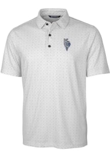 Cutter and Buck Kansas City Royals Mens Charcoal City Connect Pike Big and Tall Polos Shirt