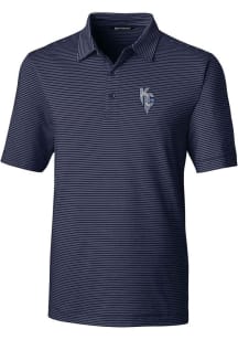 Cutter and Buck Kansas City Royals Mens Navy Blue City Connect Forge Big and Tall Polos Shirt