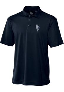 Cutter and Buck Kansas City Royals Mens Navy Blue City Connect Drytec Genre Big and Tall Polos S..