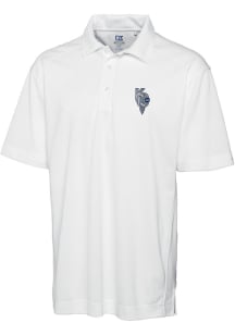 Cutter and Buck Kansas City Royals Mens White City Connect Drytec Genre Big and Tall Polos Shirt