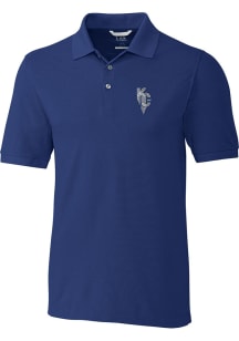 Cutter and Buck Kansas City Royals Mens Blue City Connect Advantage Big and Tall Polos Shirt