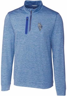 Cutter and Buck Kansas City Royals Mens Blue City Connect Stealth Long Sleeve 1/4 Zip Pullover