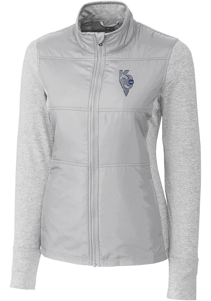 Kansas City Royals Cutter & Buck Stealth Heathered Quarter-Zip