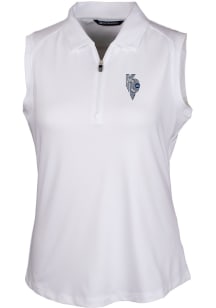 Cutter and Buck Kansas City Royals Womens White City Connect Forge Polo Shirt