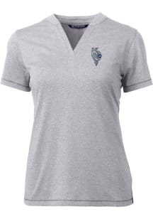 Cutter and Buck Kansas City Royals Womens Grey City Connect Forge Short Sleeve T-Shirt