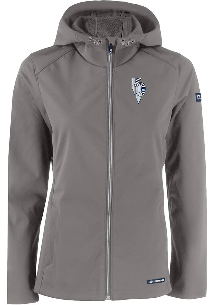 Women's Cutter & Buck Gray Kansas City Royals City Connect