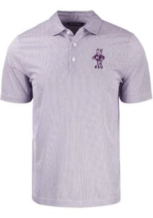 Cutter and Buck K-State Wildcats Mens White Symmetry Short Sleeve Polo