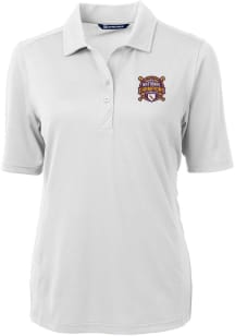 Cutter and Buck LSU Tigers Womens White 2023 College World Series Champions Virtue Eco Pique Sho..