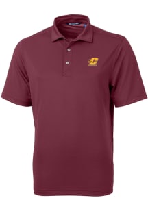 Cutter and Buck Central Michigan Chippewas Mens Red Virtue Short Sleeve Polo