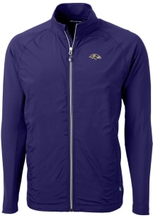 Cutter and Buck Baltimore Ravens Mens Purple Adapt Eco Light Weight Jacket