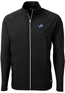 Cutter and Buck Detroit Lions Mens Black Adapt Eco Light Weight Jacket