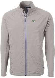 Cutter and Buck Green Bay Packers Mens Grey Adapt Eco Light Weight Jacket