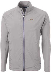 Cutter and Buck Los Angeles Chargers Mens Grey Adapt Eco Light Weight Jacket