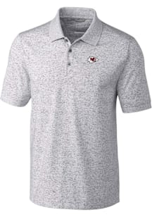 Cutter and Buck Kansas City Chiefs Mens Grey Advantage Space Dye Short Sleeve Polo
