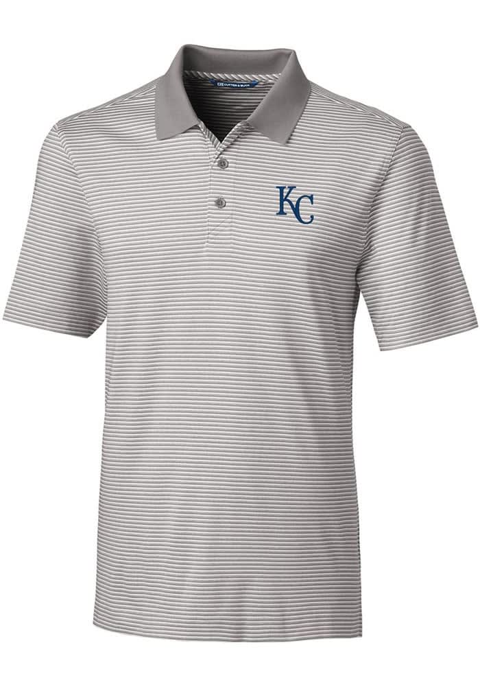 Kansas City Royals Cutter & Buck Prospect Textured Stretch Mens Short Sleeve Polo