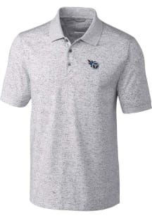 Cutter and Buck Tennessee Titans Mens Grey Advantage Space Dye Short Sleeve Polo