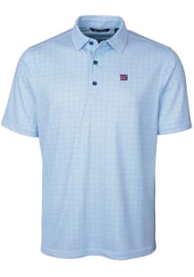 Cutter and Buck New York Giants Mens Blue Pike Short Sleeve Polo