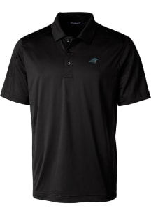 Cutter and Buck Carolina Panthers Mens Black Prospect Short Sleeve Polo
