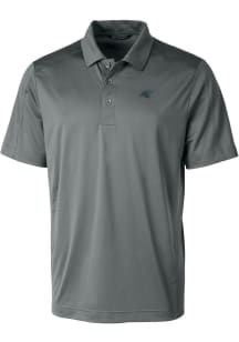 Cutter and Buck Carolina Panthers Mens Grey Prospect Short Sleeve Polo