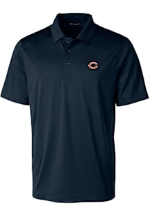 Cutter and Buck Chicago Bears Mens Navy Blue Prospect Short Sleeve Polo
