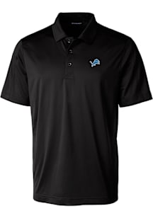 Cutter and Buck Detroit Lions Mens Black Prospect Short Sleeve Polo