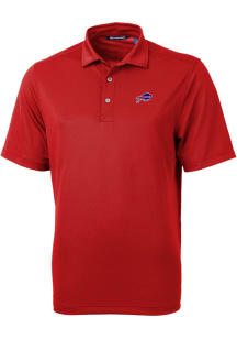 Cutter and Buck Buffalo Bills Mens Red Virtue Eco Pique Short Sleeve Polo