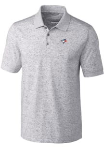 Cutter and Buck Toronto Blue Jays Mens Grey Advantage Space Short Sleeve Polo