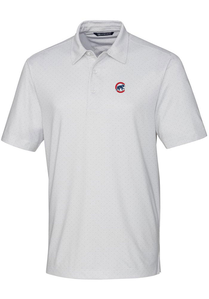 Men's Antigua Chicago Cubs White Balance Polo