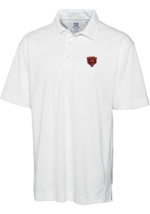 Cutter and Buck Chicago Bears Mens White Drytec Genre Big and Tall Polos Shirt