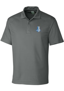 Cutter and Buck Detroit Lions Grey Historic Drytec Genre Big and Tall Polo