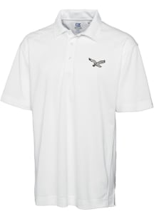 Cutter and Buck Philadelphia Eagles Mens White Drytec Genre Big and Tall Polos Shirt