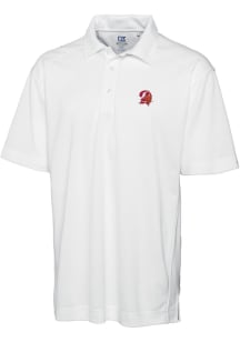 Cutter and Buck Tampa Bay Buccaneers Mens White Drytec Genre Big and Tall Polos Shirt