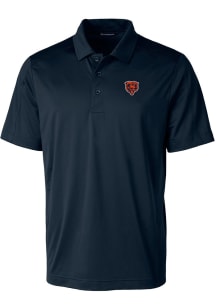 Cutter and Buck Chicago Bears Mens Navy Blue Prospect Big and Tall Polos Shirt