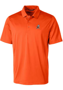Cutter and Buck Cleveland Browns Mens Orange Prospect Big and Tall Polos Shirt