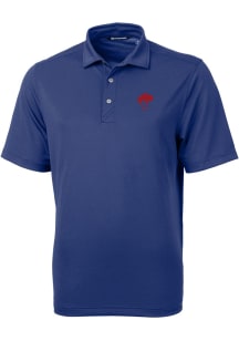 Cutter and Buck Buffalo Bills Blue Historic Virtue Eco Pique Big and Tall Polo