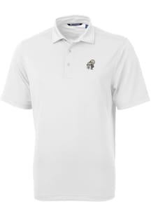 Cutter and Buck New Orleans Saints White Historic Virtue Eco Pique Big and Tall Polo