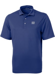 Cutter and Buck New York Giants Blue Historic Virtue Eco Pique Big and Tall Polo