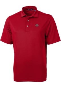 Cutter and Buck San Francisco 49ers Red Historic Virtue Eco Pique Big and Tall Polo