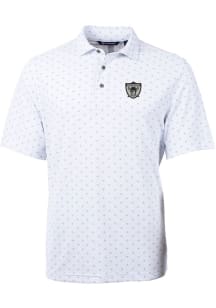 Cutter and Buck Las Vegas Raiders White Historic Virtue Eco Pique Tle Big and Tall Polo