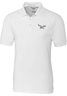 Cutter and Buck Philadelphia Eagles Mens White Advantage Big and Tall Polos Shirt