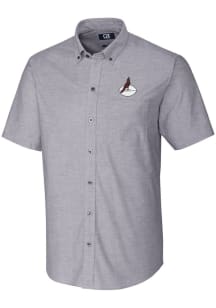 Cutter and Buck Arizona Cardinals Mens Charcoal Stretch Oxford Big and Tall T-Shirt