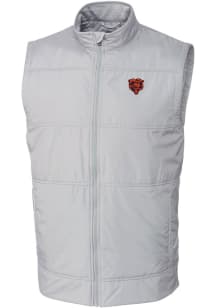 Cutter and Buck Chicago Bears Mens Grey Stealth Big and Tall Vest