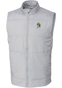 Cutter and Buck Green Bay Packers Mens Grey Stealth Big and Tall Vest